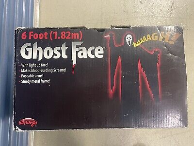 Standing 6 Foot Licensed Ghost Face Prop