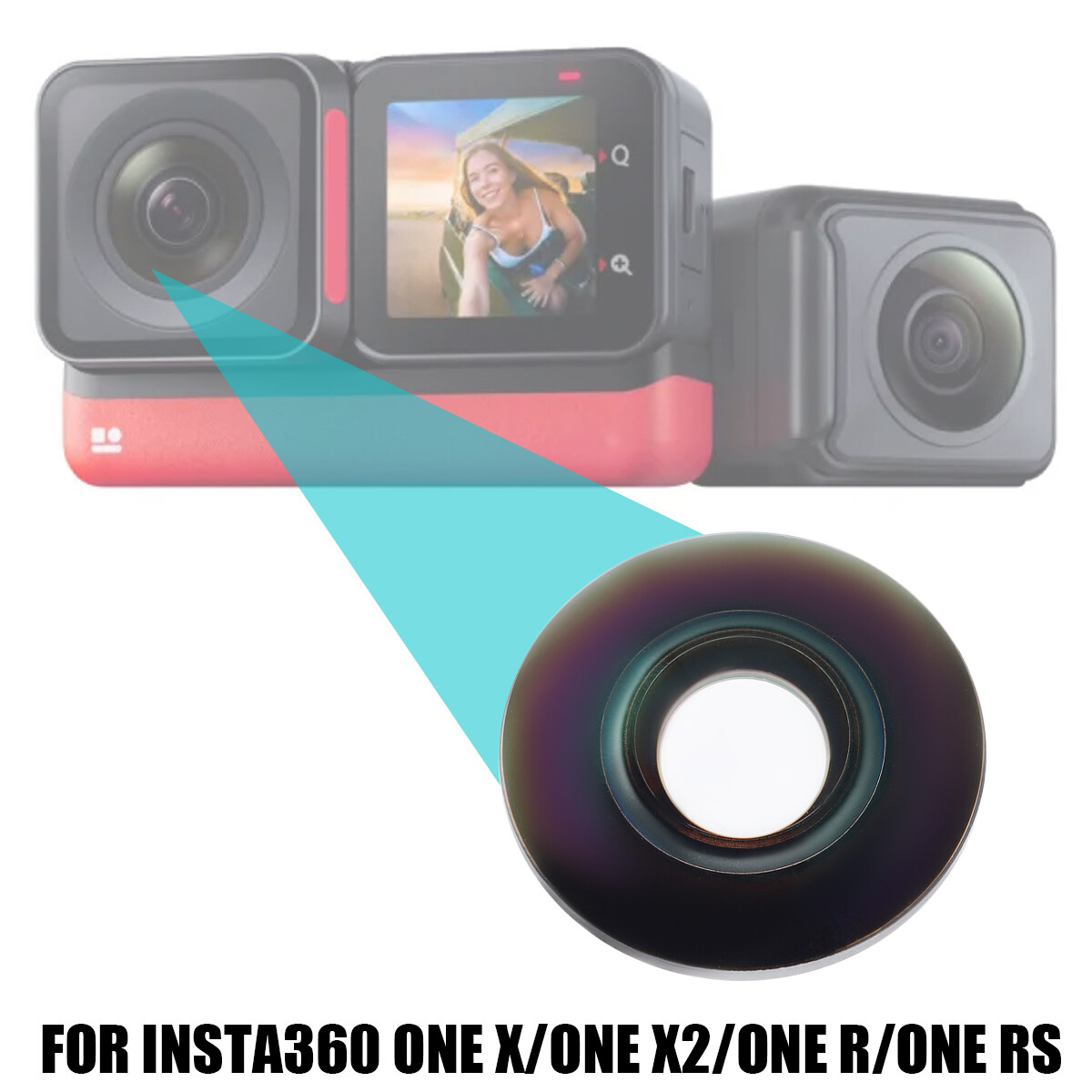 LICHIFIT Ricambio Obiettivo Fotocamera Parte Di Riparazione Per Insta360 One X2 / One X / One R / ONE RS Twin Edition Action Camera Accessori - Foto 5