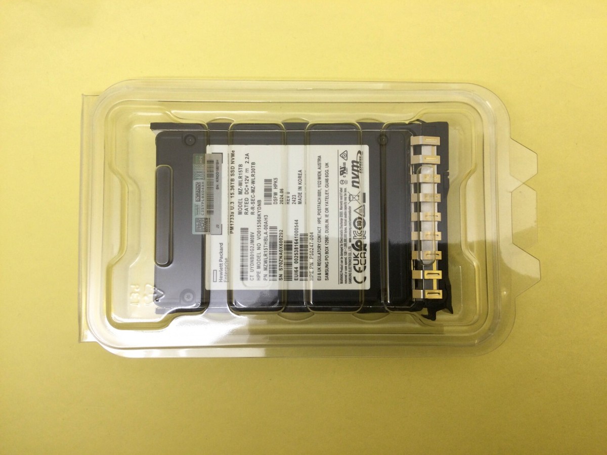 P50224-B21 HPE 15.36TB NVME GEN4 READ INTENSIVE SFF BC U.3 SSD