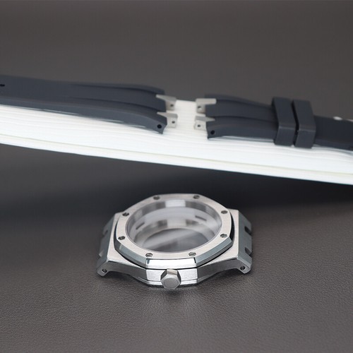 41mm Improved Watch case and silicone strap Sapphire Glass For nh35/36 Movement - Picture 9 of 17