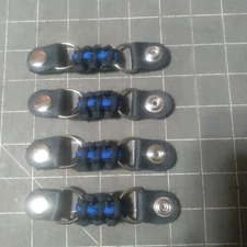 Vest extenders paracord SHORT BLUE LINE! EXCLUSIVELY MADE By Stitch