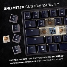 HK GAMING GK61 Mechanical Gaming Keyboard - 61 Keys Multi RGB Illuminated 5