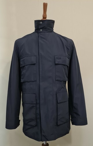 Lacoste BH3928 Concealed Hood Field Jacket Navy Size XS RRP £ 250 - Picture 3 of 12