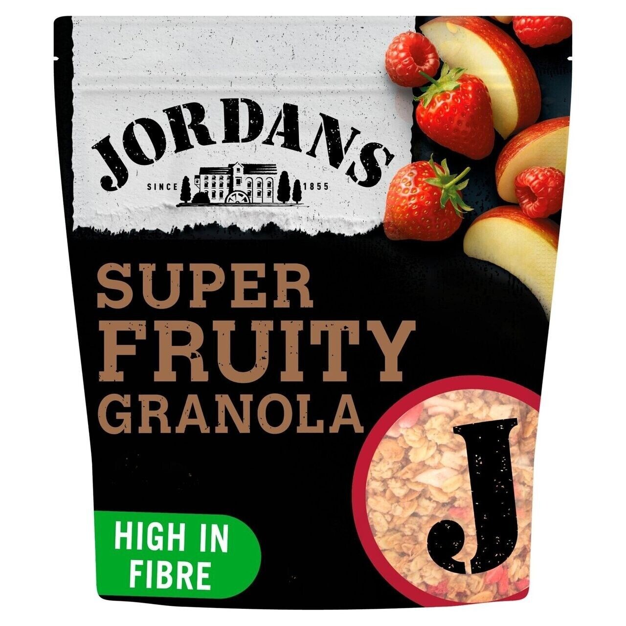 Jordans Super Fruity Granola 500g (Pack of 1 / 2 / 4) Apple Raspberry Strawberry
