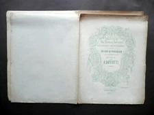 Sheet music Un Fior di Paradiso Stornello A. Saffiotti Maddaloni Naples Early '900