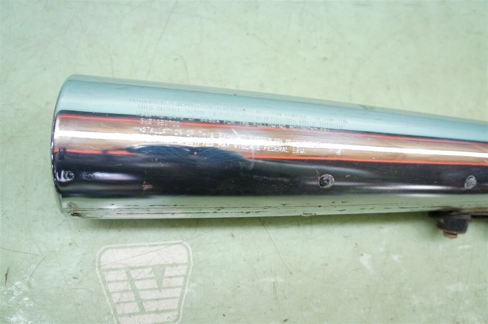 Suzuki GS700 GS 700 ES E/ES 1984-1985 Right Muffler Pipe Exhaust *2092 - Image 2 of 4
