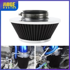 Filtro de aire seco de alto flujo de 3" 76 mm admisión de aire frío filtro de aire negro cabezal de hongo