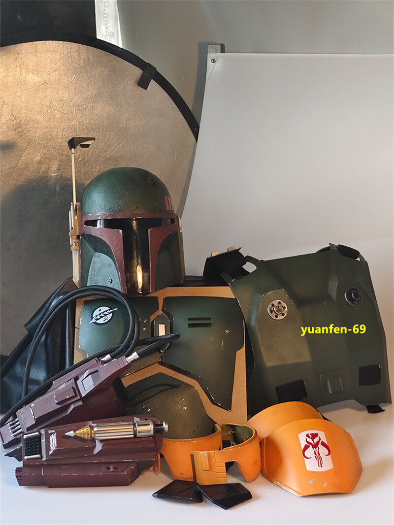 Star Wars The Mandalorian Wearable Body Armor FRP Helmet Boba Fett Cos Prop Suit