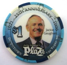 1 Plaza Downtown Las Vegas Casino Chip 25th Anniversary 1971-1996