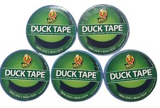Duck Brand 1.88 in. x 20 yd. Blue Colored Duct Tape Lot of 5 Rolls New