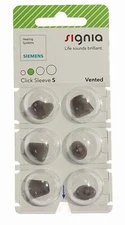 Siemens Signia Connexx Hearing Aid Click Sleeve Domes Tips for Silk Small Vented