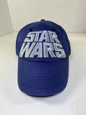 Disney Parks Star Wars Hat Blue w/White Embroidered Logo Adult Adjustable