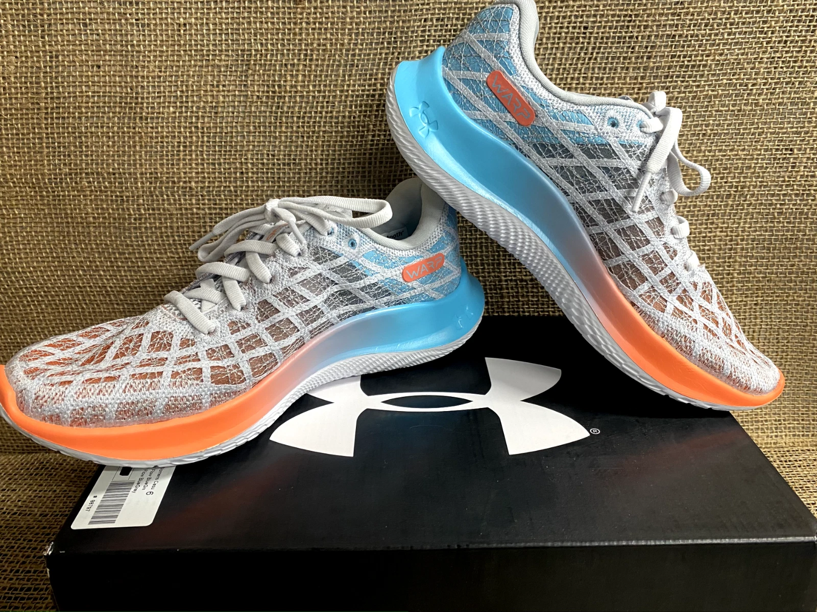 NIB Under Armour 3024911-103 Women's FLOW Velociti Wind 2 Grey/Blue AthleticShoe