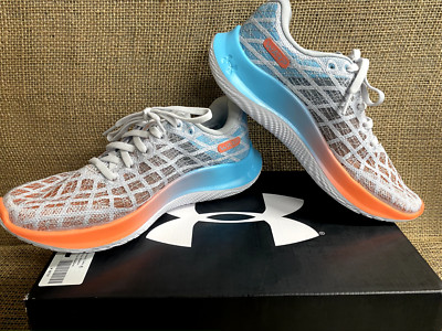 NIB Under Armour 3024911-103 Women's FLOW Velociti Wind 2 Grey/Blue AthleticShoe