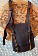 Handmade Leather Possibles Bag Black Powder Muzzleloader Hunting Shooting Pouch