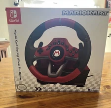 Nintendo Switch Mario Kart Hori NSW-228U Racing Wheel Pro Deluxe With Pedals