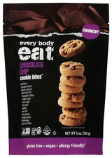 Bocados de galletas con chispas de chocolate veganos sin gluten Every Body Eat