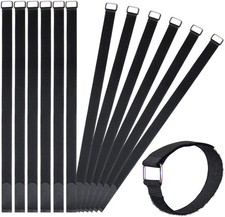 24 inch Hook and Loop Cable Strap - Reusable Fastening Strap - 12 PACK