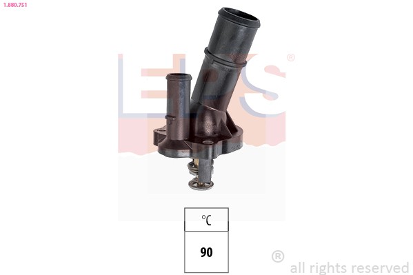 1X EPS 1.880.751 Thermostat KüHlmittel FüR Ford Volvo-image