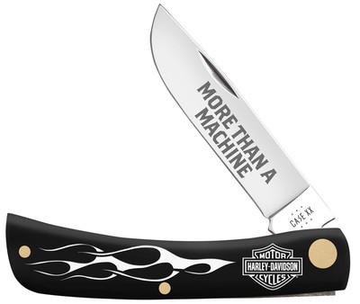 Case XX Knives Harley-Davidson Sodbuster Jr 52265 Black Pocket Knife Stainless