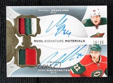 2016 Upper Deck The Cup 16/35 Mikael Granlund Nino Niederreiter #SI2-GN Auto 4lz