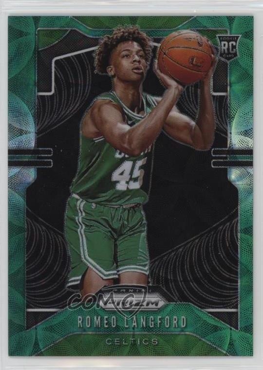 2019-20 Panini Prizm Choice Green Prizm 3/8 Romeo Langford #260 Rookie RC