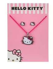 NEW Sanrio Hello Kitty Necklace  Earrings Set Free Shipping 