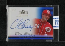 2012 Topps Tribute Auto Blue /50 Chris Heisey #TA-CH Auto