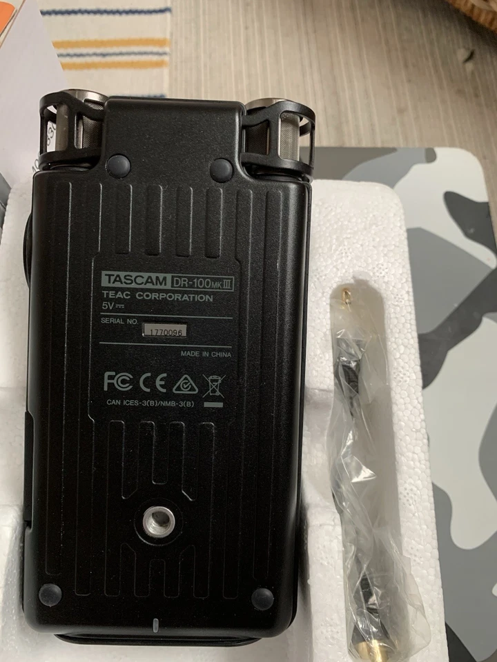 Tascam DR-100MK3 Stereo Linear PCM Recorder – 24bit/192kHz High Resolution - Bild 3 von 3