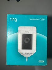 Ring Spotlight Cam Plus Wired Outdoor Battery Camera White