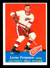 1957-58 TOPPS NHL HOCKEY #40 Lorne Ferguson NM DETRIOT RED WINGS Card