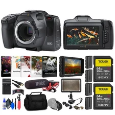 Blackmagic Design Pocket Cinema Camera 6K G2 + 4K Monitor + Rode VideoMic  +