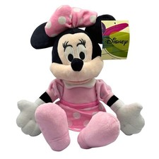 Disney Minnie Mouse Plüschtier 30cm | Rosa Kleid | Stofftier Kuscheltier