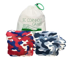 Professional Slide/Stick Cornhole Bags (Set of 8) - Pro Cornhole Bags (Camo)