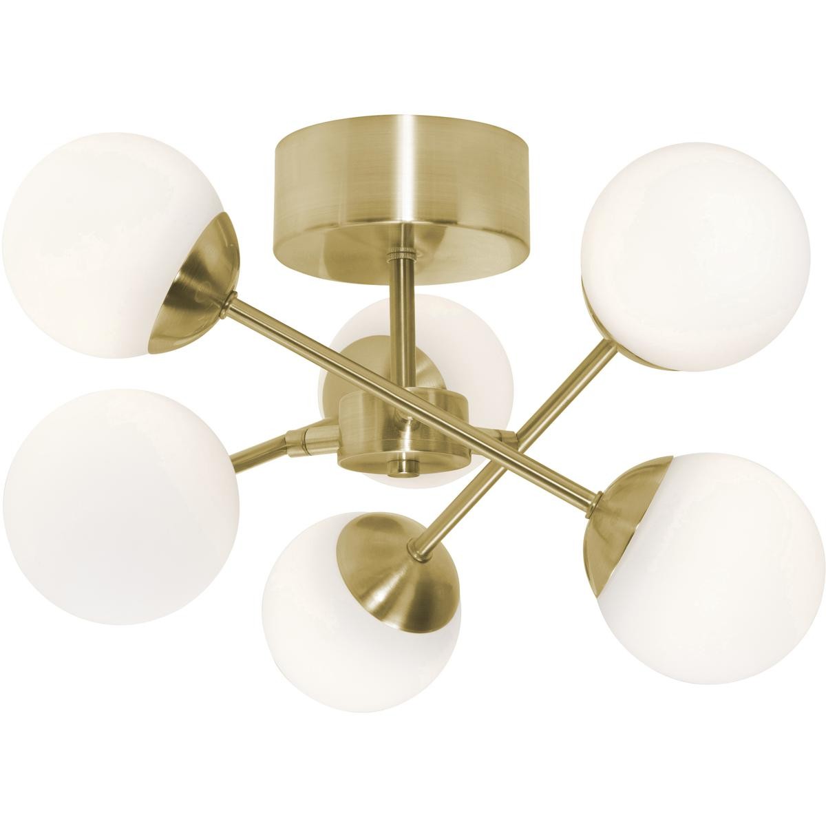 AFX Inc. PRLC16L30D1SB Pearl Semi-Flush Mount Satin Brass