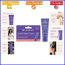 Lanolin Nipple Cream for Breastfeeding, 100 Natural, Hypoallergenic, 1.41 oz