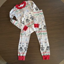 Hanna Andersson x Star Wars Gray Fair Isle Holiday Pajama Set Size 5 110