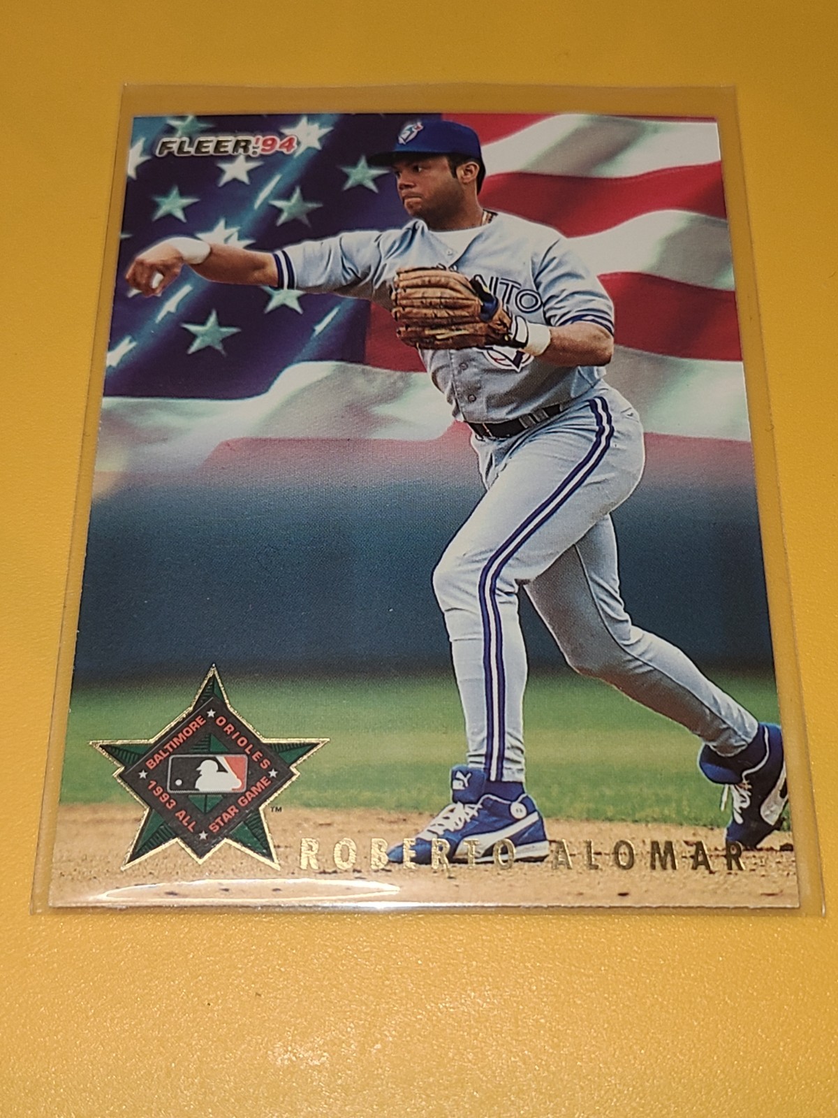 BLUE JAYS ROBERTO ALOMAR 1994 FLEER ALL-STARS #1 OF 50