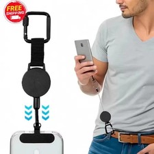 1 Retractable Phone Tether Anti-Theft Security Lanyard Belt Clip Keychain Fresh.