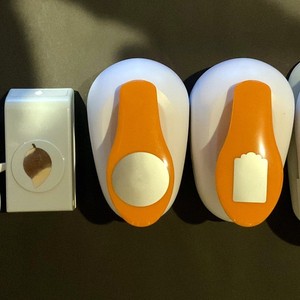 Mixed Lot 6 Scrapbook Craft Paper Punches Circle Leaf Snowflake Whale Tail