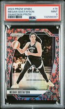 2024 Panini Prizm WNBA - Megan Gustafson #78 - Snakeskin SSP - PSA - SNAKESKIN