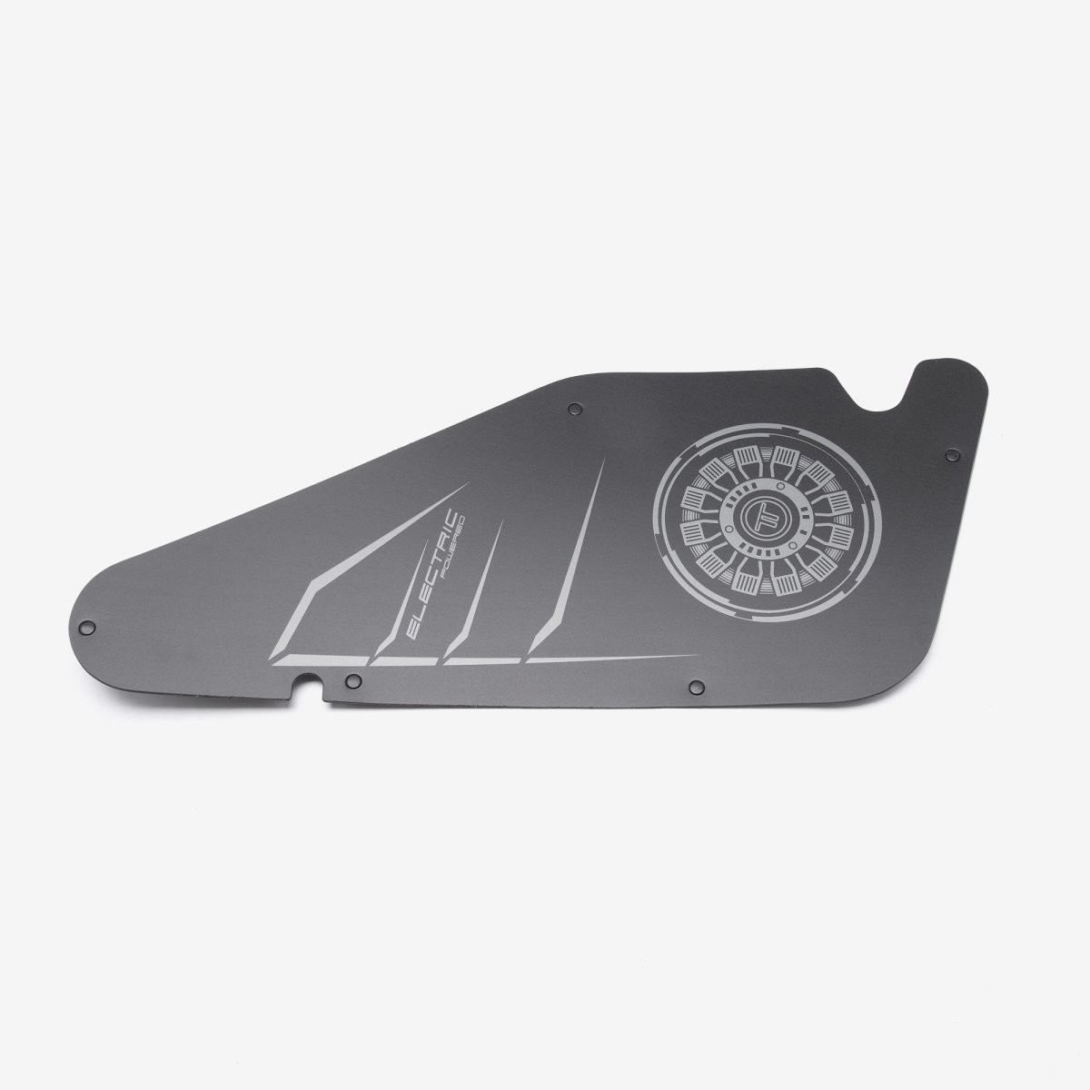 Side Battery Cover Panel for TT-E1222-E, TT-T1222-E Bracket Powder-Coated Black