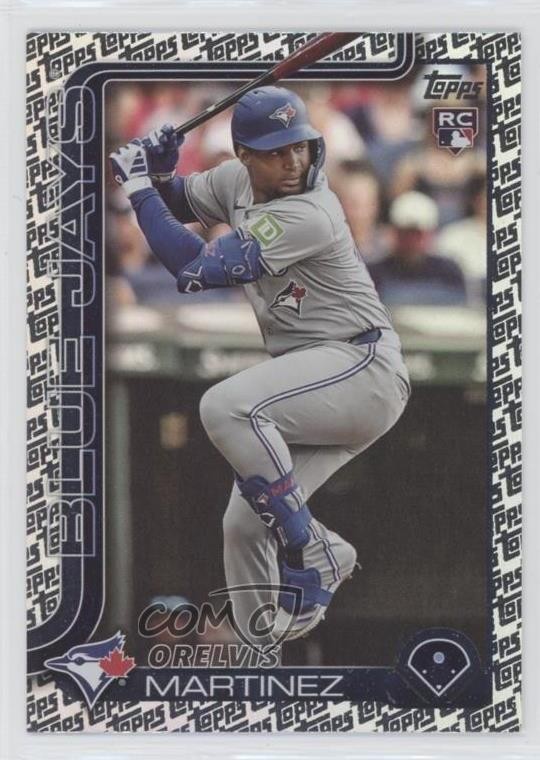 2025 Topps Series 1 Topps Foil Pattern Orelvis Martinez #18 Rookie RC