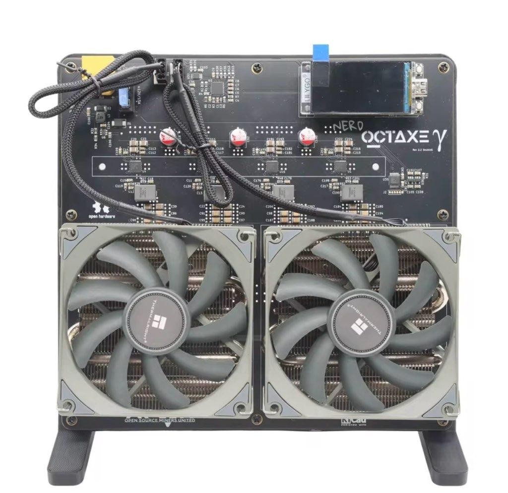 NerdMiner Octaxe  9.6TH Bitcoin miner
