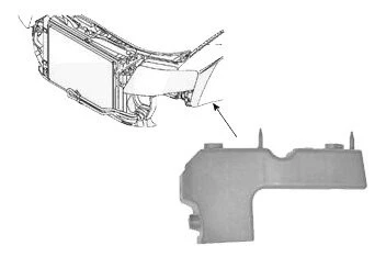 Support extérieur gauche de pare choc avant pour Audi A4 (B7) - Photo 1/1