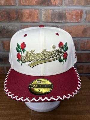New Era Montreal Expos Novelty Stitch Rose 59fifty 7 7/8 MLB Hat