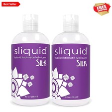 Silk Intimate Lubricant, Silicone Water-Based Lube for Women Men, Hypoall...