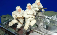 1/35 Scale Soviet Tank Riders in Winter Uniform – 3 Resin WWII Figures for Diora