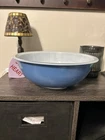 Pyrex 326 Moody Blue Clear Bottom 4L Large Nesting Mixing Bowl 11 3/4 Diameter