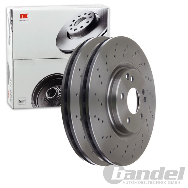 2X NK Bremsscheiben 330Mm BelÜFtet Vorne Passend FÜR MERCEDES-BENZ C-KLASSE CLK-image